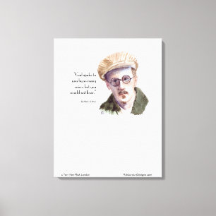 Lienzo Kerr/London James Joyce & "Dios habló" cita