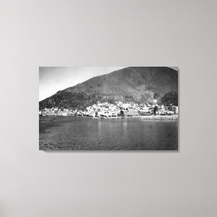 Lienzo Ketchikan, Alaska de la fotografía de llegada de