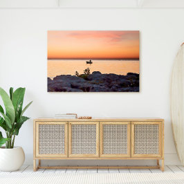 Lienzo Key West Sunset Bot Rocky Shore Florida Keys