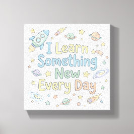 Lienzo Kids Learning Affirmation Learn Every Day