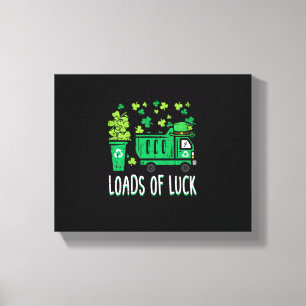 Lienzo Kids St Patricks Day Garbage Truck Load Of Luck to