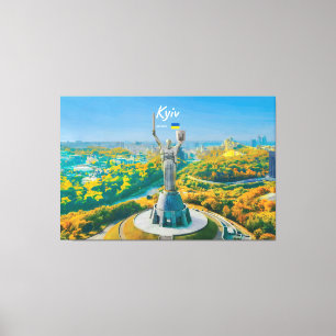 Lienzo Kiev, Ucrania - Monumento a la Madre Ucrania