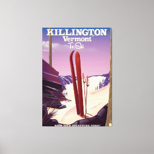 Lienzo Killington, la imprenta de viaje de Vermont Ski.