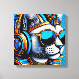 LIENZO KING TUT GATO PERSA COOL 2