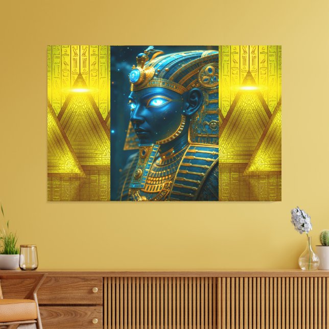 Lienzo King Tut Tutankhamun Canvas Imprimir imagen 6 (Insitu (Sala de estar))