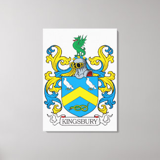 Lienzo Kingsbury Family Crest