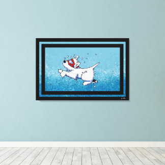 Lienzo KiniArt Westie Diver