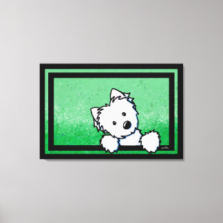 Lienzo KiniArt Westie Terrier Dog Art