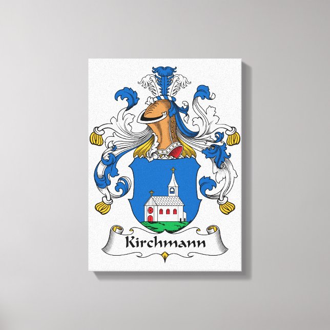 Lienzo Kirchmann Family Crest (Anverso)
