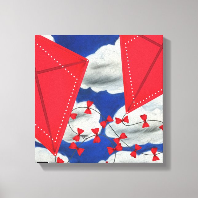 Lienzo Kites y Klouds (Anverso)