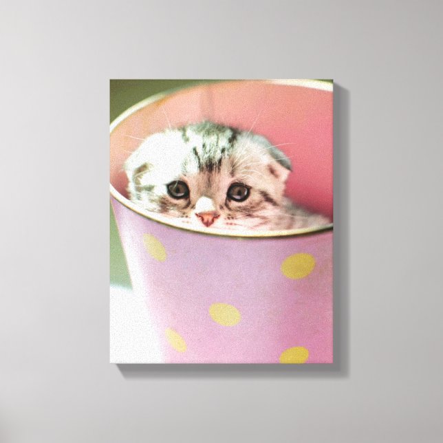 Lienzo Kitten Oculting (Anverso)