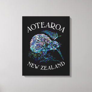 LIENZO KIWI NUEVA ZEALAND KIWI PAUA