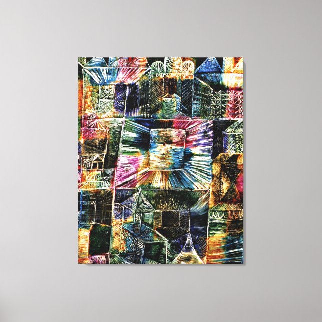 Lienzo Klee - Arquitectura de Kiosk (Anverso)