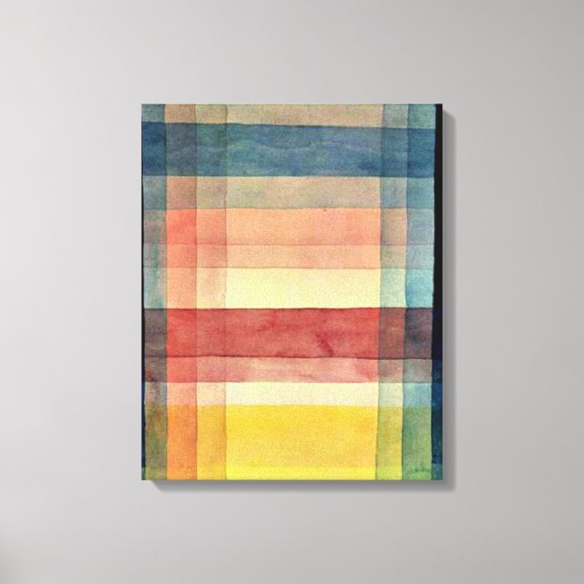Lienzo Klee - Arquitectura de la llanura (Anverso)