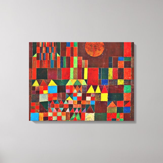 Lienzo Klee - Castillo y Sol (Anverso)