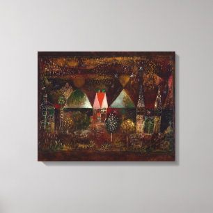 Lienzo Klee - Fiesta nocturna
