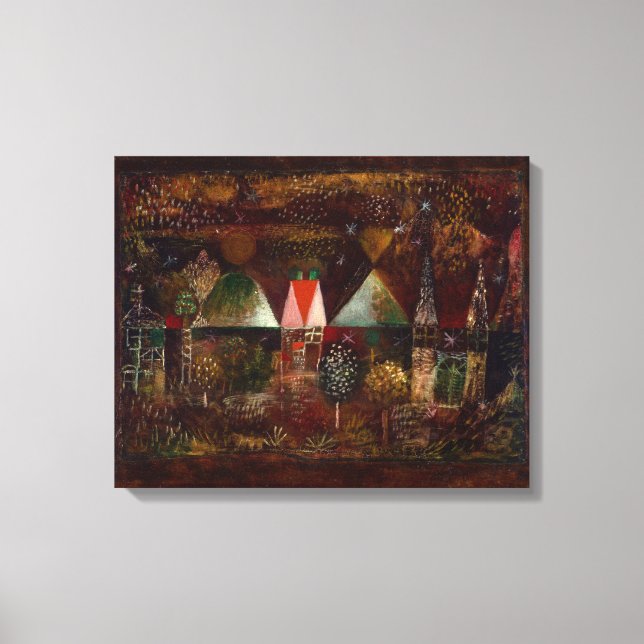 Lienzo Klee - Fiesta nocturna (Anverso)