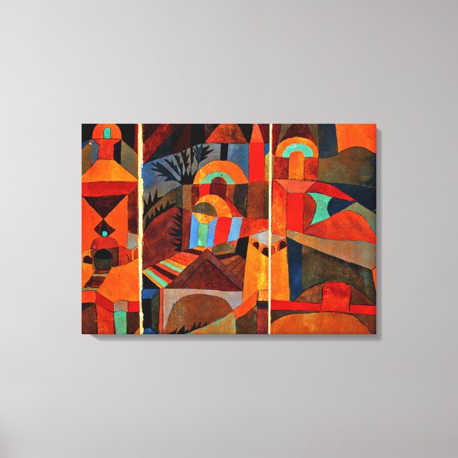 Lienzo Klee - Jardines del Templo (Anverso)