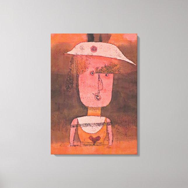 Lienzo Klee - Retrato de la Sra. P. en el sur (Anverso)