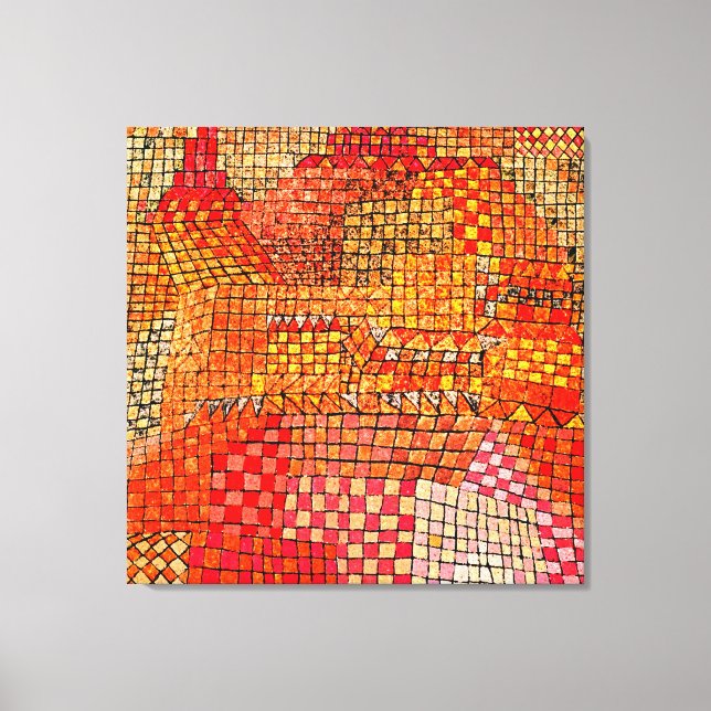 Lienzo Klee - Town Castle Kr. (Anverso)