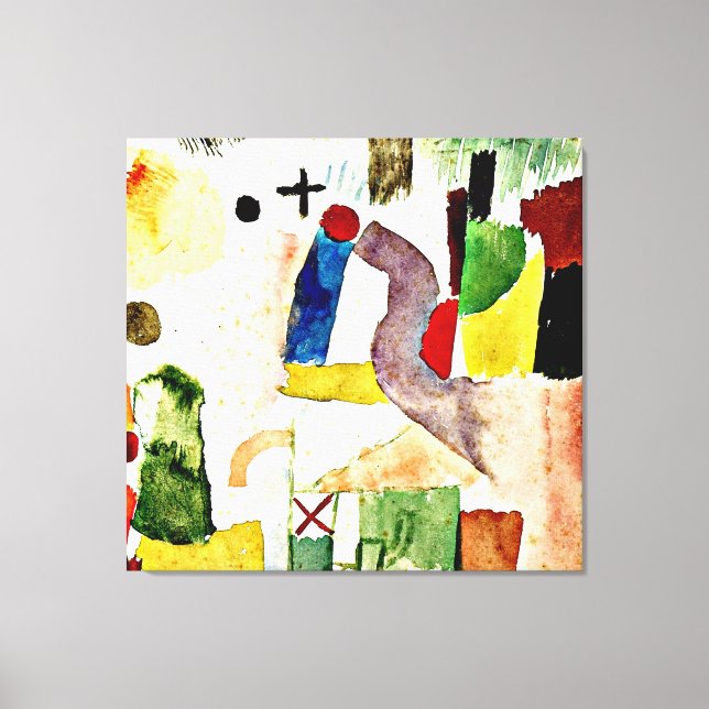 Lienzo Klee - Watercolor patético (Anverso)