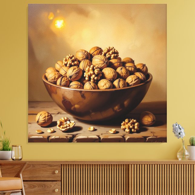 Lienzo Kleine Kraftpakete – Die Welt der Nüsse (Insitu (Sala de estar))