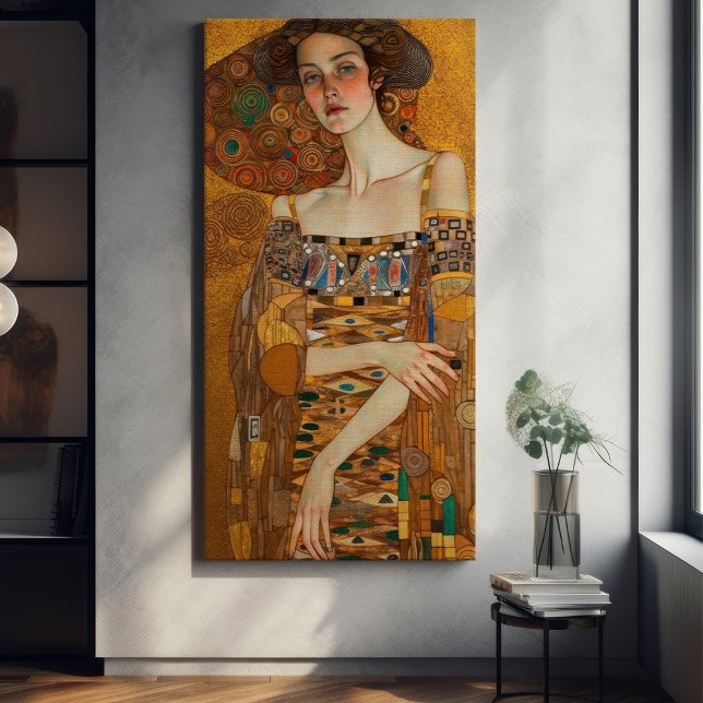 Lienzo Klimt Adele Bloch-Bauer Pintura de mosaico de oro  (Subido por el creador)