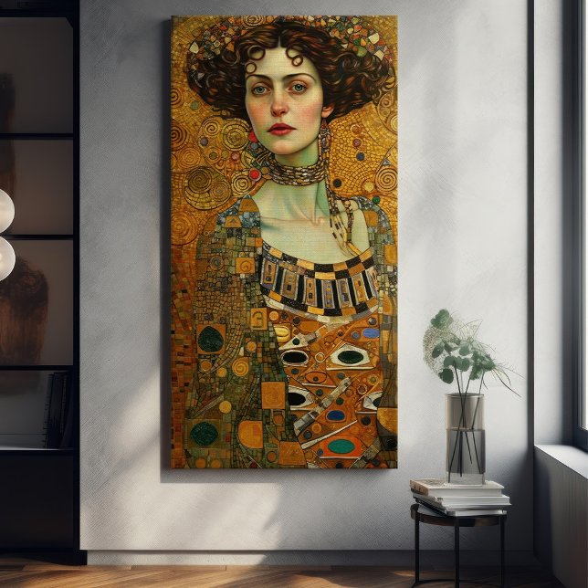 Lienzo Klimt Adele Bloch-Bauer Pintura de mosaico de oro  (Subido por el creador)