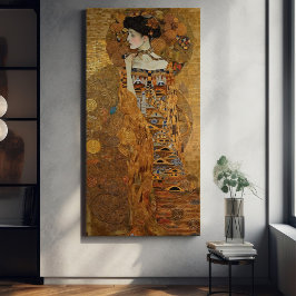 Lienzo Klimt Adele Bloch-Bauer Pintura de mosaico de oro