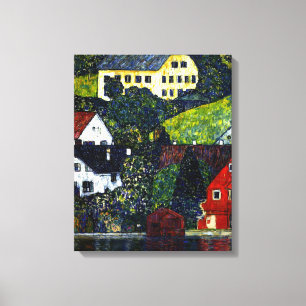 Lienzo Klimt - Casas en Unterach en el Attersee