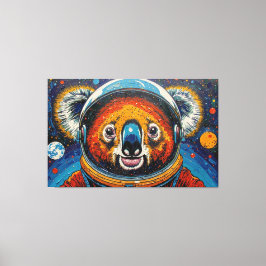 LIENZO KOALA EN EL ESPACIO-2