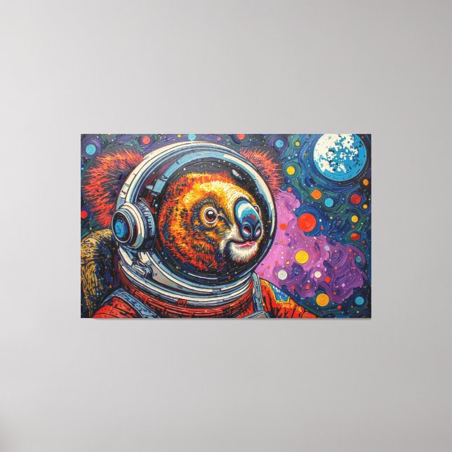 LIENZO KOALA EN EL ESPACIO-3 (Anverso)