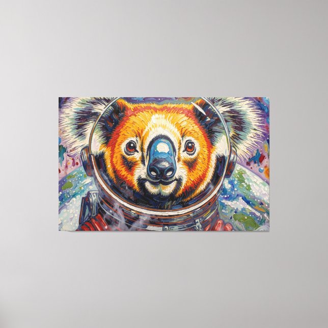 LIENZO KOALA EN EL ESPACIO-4 (Anverso)
