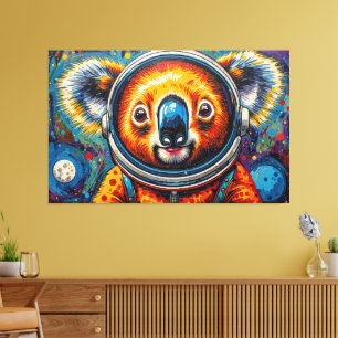 LIENZO KOALA EN EL ESPACIO-5