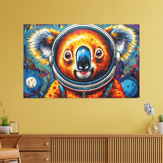 LIENZO KOALA EN EL ESPACIO-5 (Insitu (Sala de estar))