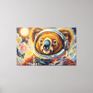 LIENZO KOALA EN EL ESPACIO-7