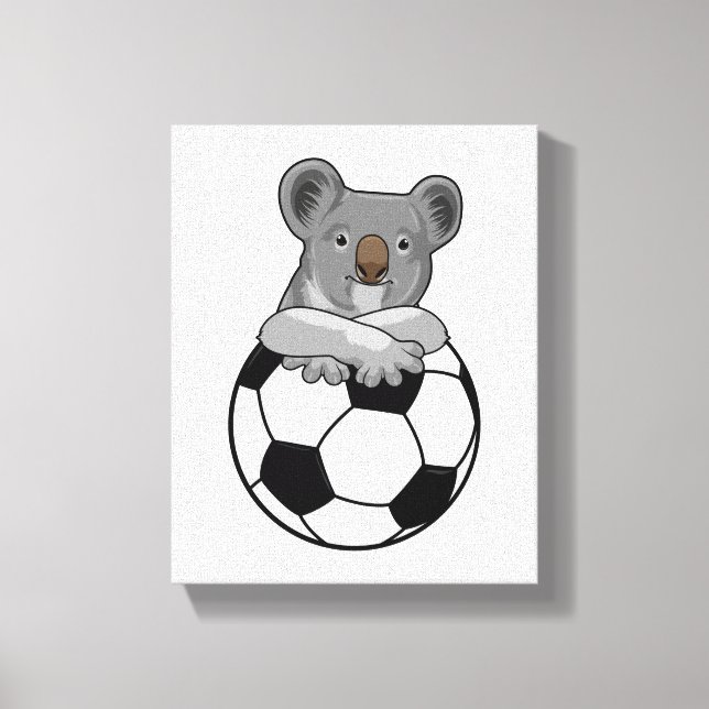 Lienzo Koala en Soccer Sports (Anverso)