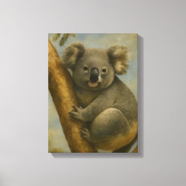 Lienzo Koala en una luz tranquila (Anverso)