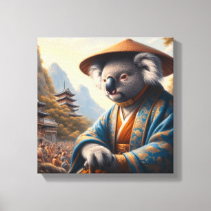 Lienzo Koala Japón Antiguo