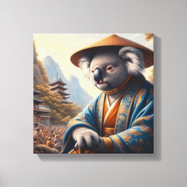 Lienzo Koala Japón Antiguo (Anverso)