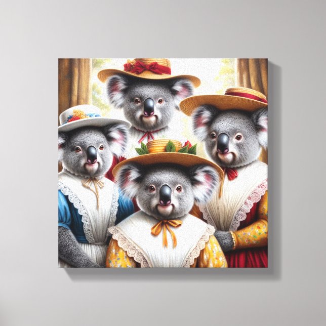 Lienzo Koala Little Women (Anverso)