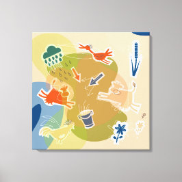 Lienzo koeien in de natuur