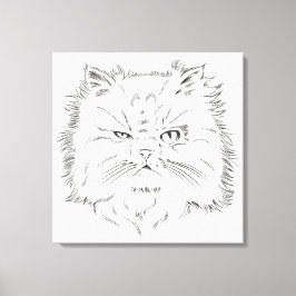 Lienzo Kopfzeichnung einer Perserkatze