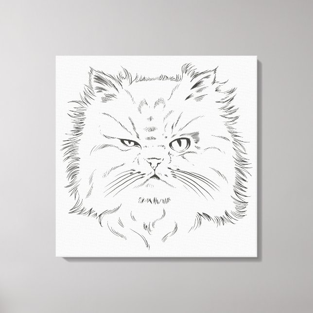 Lienzo Kopfzeichnung einer Perserkatze (Anverso)