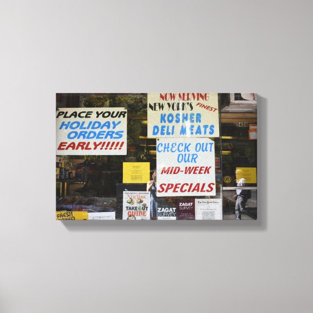 Lienzo Kosher Deli Meats Knila Fotografía de la ciudad de (Anverso)