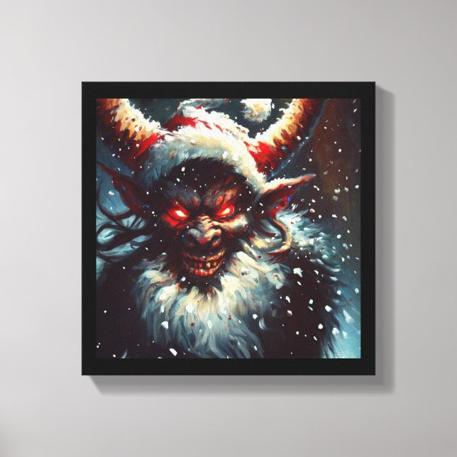 Lienzo Krampus de Navidad 1 (Anverso)