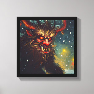 Lienzo Krampus de Navidad 4