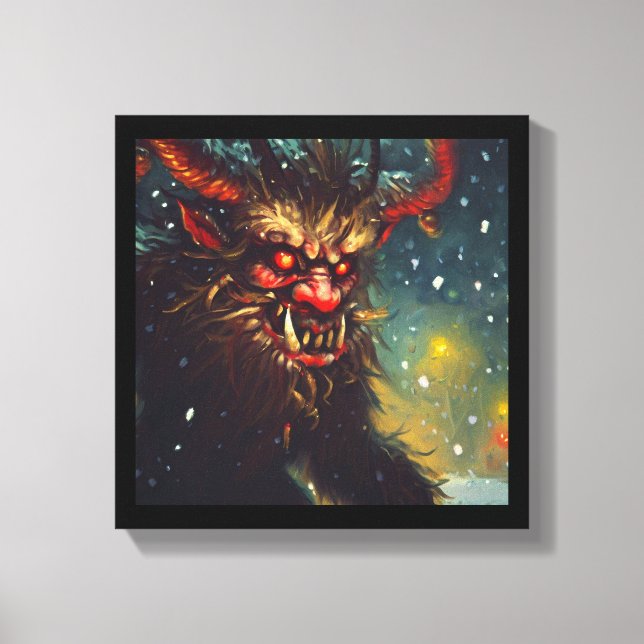Lienzo Krampus de Navidad 4 (Anverso)
