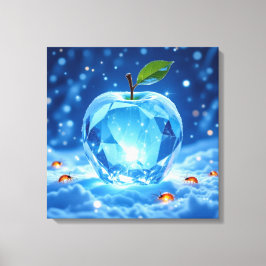 Lienzo „Kristallapfel im Glühwürmchenwinter“