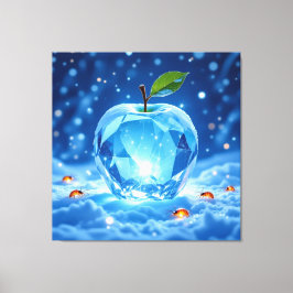 Lienzo „Kristallapfel im Glühwürmchenwinter“